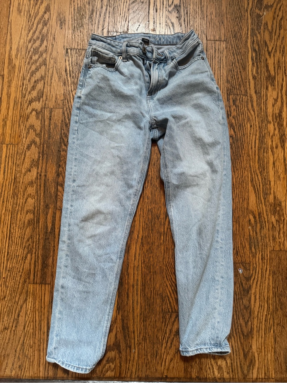 American Eagle Outfitters AEO Strigid Mom Jeans Size 00 Short
